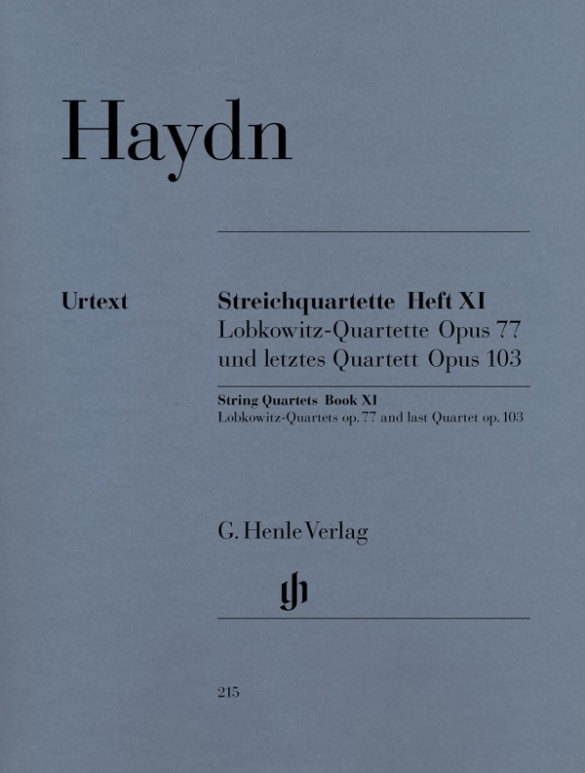 HAYDN J. - STREICHQUARTETTE HEFT XI OP.77, 103 URTEXT (HORST WALTER), STIMMEN
