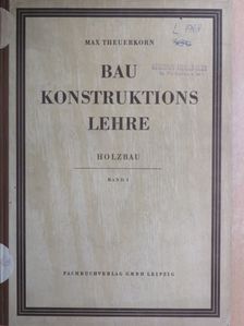 Baukonstruktionslehre I. [antikvár]