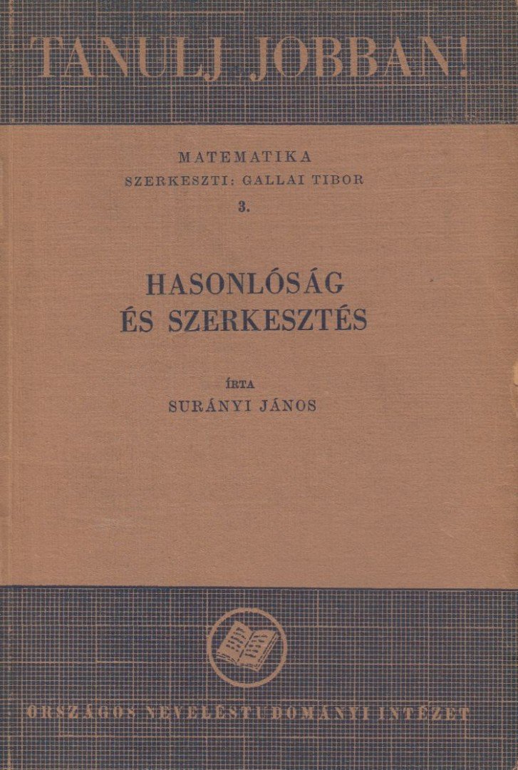 SURÁNYI JÁNOS - Hasonlóság és szerkesztés [antikvár]