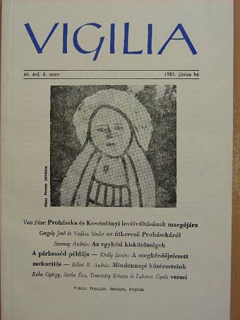 Vas József - Vigilia 1981. június [antikvár]