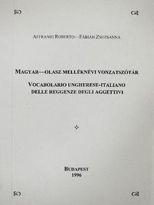 Affranio Roberto - Magyar-olasz melléknévi vonzatszótár [antikvár]