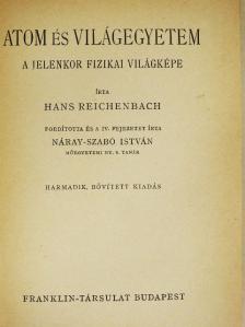 Hans Reichenbach - Atom és világegyetem [antikvár]