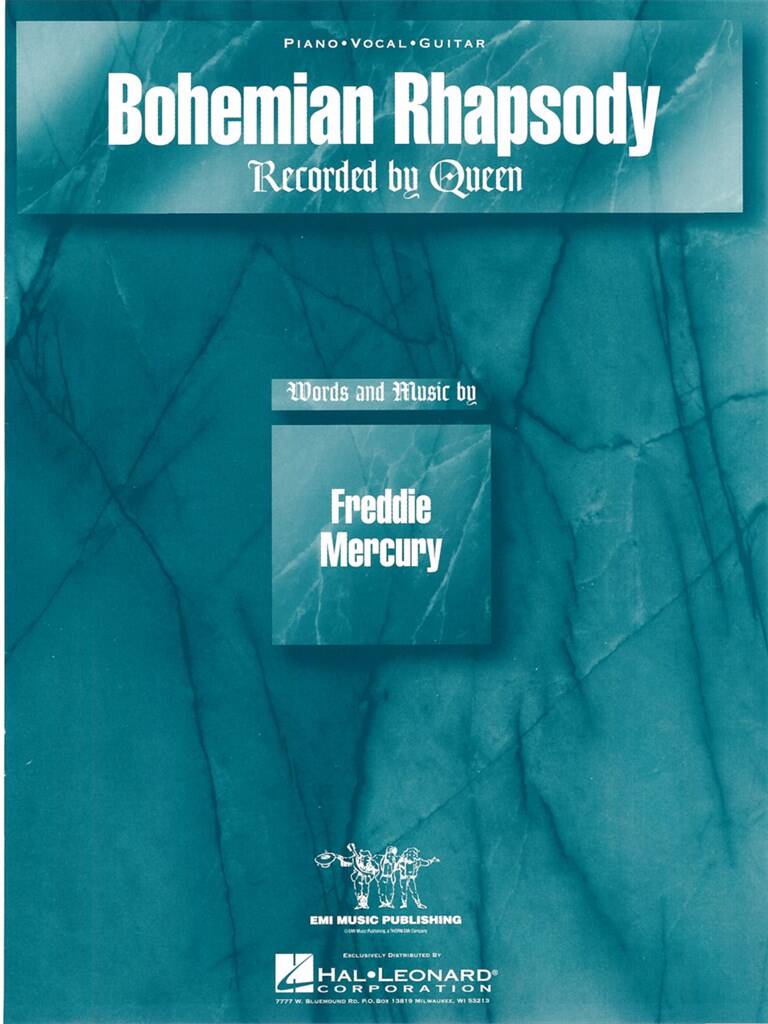 MERCURY, FREDDIE - BOHEMIAN RHAPSODY. PIANO / VOCAL / GUITAR