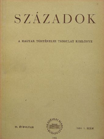 A. Sz. Jeruszalimszkij - Századok 1954/1. [antikvár]