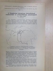 Pénzes Antal - A Symphytum bohzemicum elterjedésének rendszertani és növényföldrajzi jelentőségéről [antikvár]