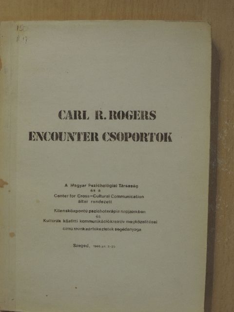 Carl R. Rogers - Encounter csoportok [antikvár]