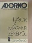 Theodor Wiesengrund Adorno - Írások a magyar zenéről [antikvár]