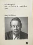 Siegfried Lenz - Friedenspreis des Deutschen Buchhandels 1988 [antikvár]