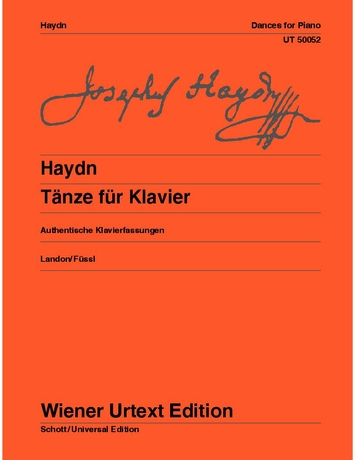 HAYDN J. - TAENZE FÜR KLAVIER AUTHENTISCHE KLAVIERFASSUNGEN (LANDON/FÜSSL) URTEXT