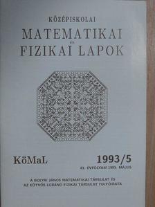Gyimesi Róbert - Középiskolai matematikai és fizikai lapok 1993. május [antikvár]