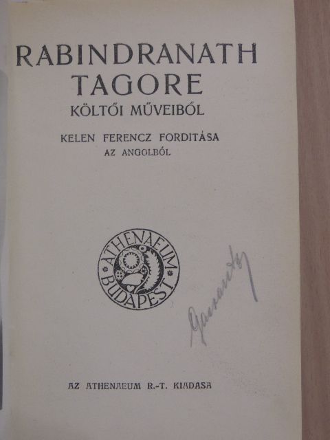 H. M. Vernon - Rabindranath Tagore költői műveiből!A mandarin/Négylábuak és többlábuak/Bonaparte Napoleon [antikvár]