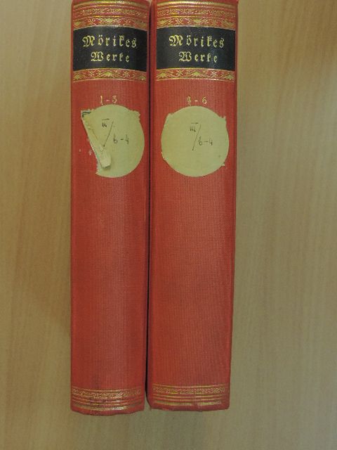 Eduard Mörike - Eduard Mörikes sämtliche Werke in sechs Teilen 1-6. (gótbetűs) [antikvár]