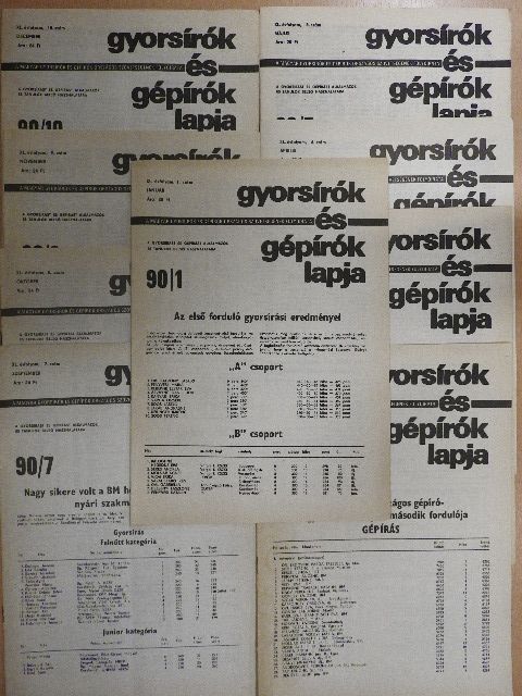 Dr. Barabási László - Gyorsírók és Gépírók Lapja 1990. (nem teljes évfolyam) [antikvár]