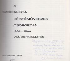 ECSERY ELEMÉR - Szocialista képzőművészek csoportja 1934-1944 (dedikált) [antikvár]