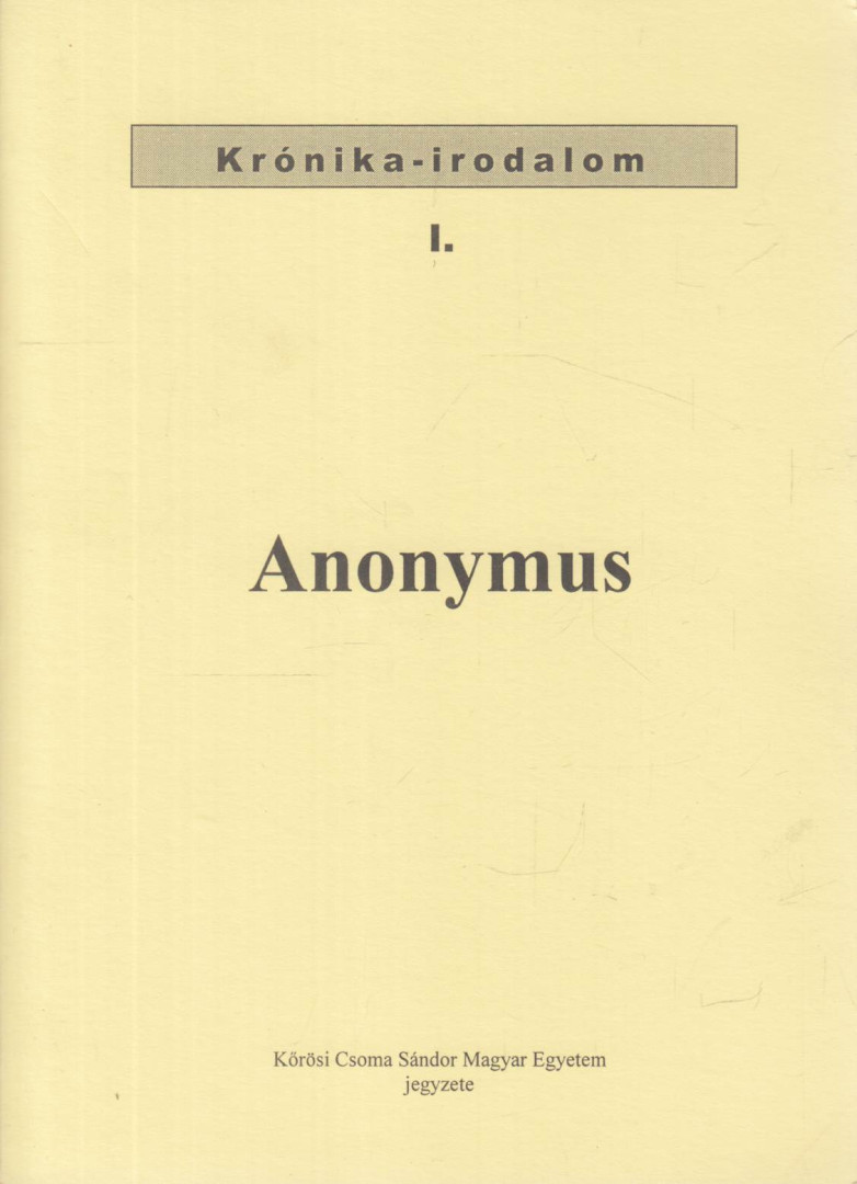 Pais Dezső - Anonymus [antikvár]