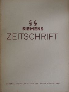 A. Pahl - Siemens Zeitschrift Nov./Dez. 1940 [antikvár]