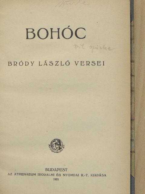 Bródy László - Bohóc [antikvár]