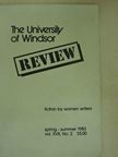 Calandro Ann - The University of Windsor Review - spring-summer 1983 vol. XVII, No. 2 [antikvár]