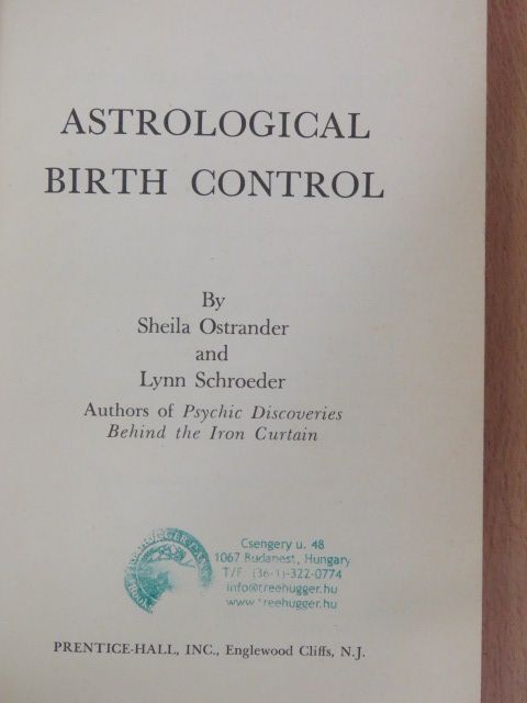 Lynn Schroeder - Astrological Birth Control [antikvár]
