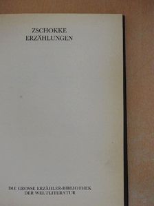Heinrich Zschokke - Erzählungen [antikvár]