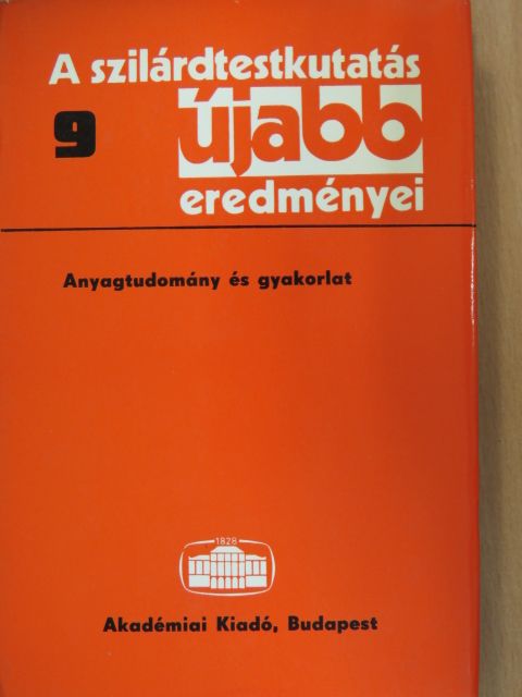 Bartha László - A szilárdtestkutatás újabb eredményei 9. [antikvár]