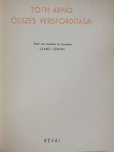 Albert Samain - Tóth Árpád összes versfordításai [antikvár]