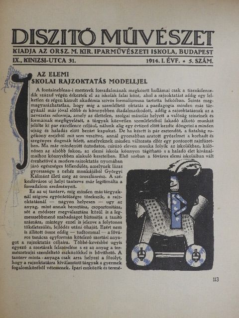 Kárpáti Aurél - Diszitő művészet 1914/5. [antikvár]