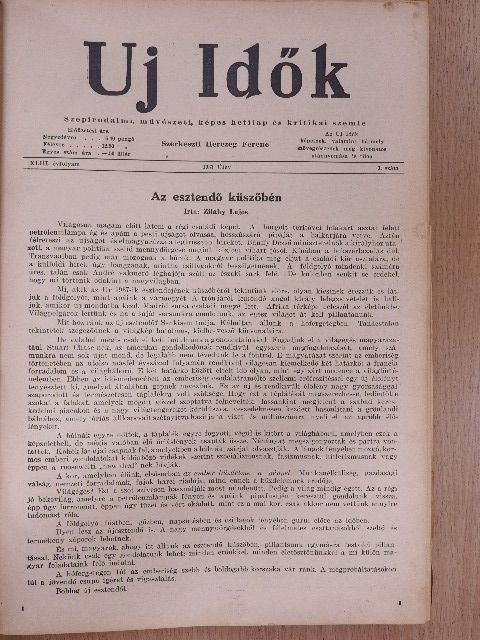 A. Balogh Pál - Uj Idők 1937. január-június (fél évfolyam)/Az Uj Idők Divatlapja 1937. nyár [antikvár]