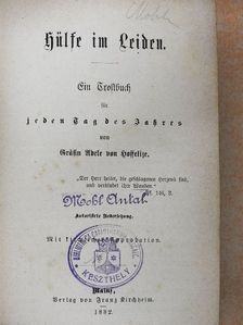 Gräfin Adele von Hoffelize - Hülfe im Leiden (gótbetűs) [antikvár]