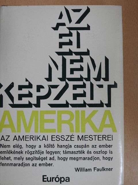 Agnes Repplier - Az el nem képzelt Amerika [antikvár]