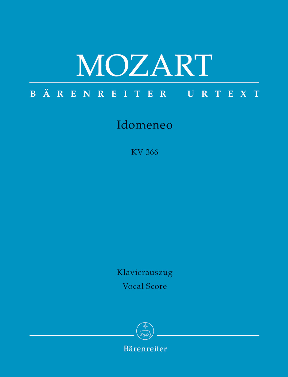MOZART, W,A, - IDOMENEO KV 366 KLAVIERAUSZUG URTEXT
