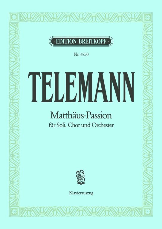 TELEMANN - MATTHAUS- PASSION KLAVIERAUSZUG