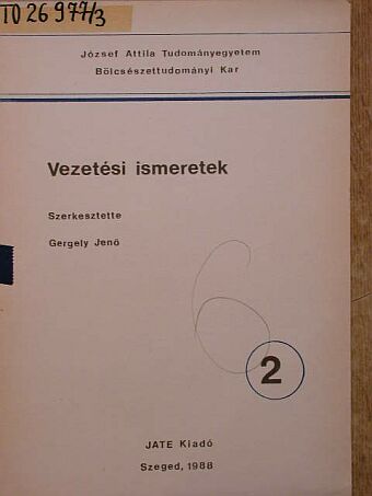 Vezetési ismeretek 2. [antikvár]