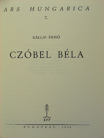 Kállai Ernő - Czóbel Béla [antikvár]