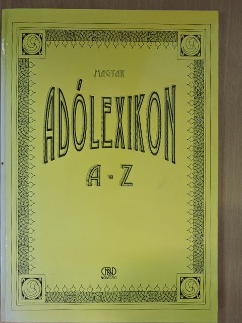 Magyar adólexikon A-Z [antikvár]