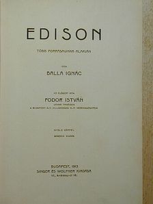 Balla Ignác - Edison [antikvár]
