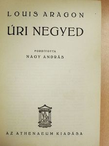 Louis Aragon - Úri negyed [antikvár]