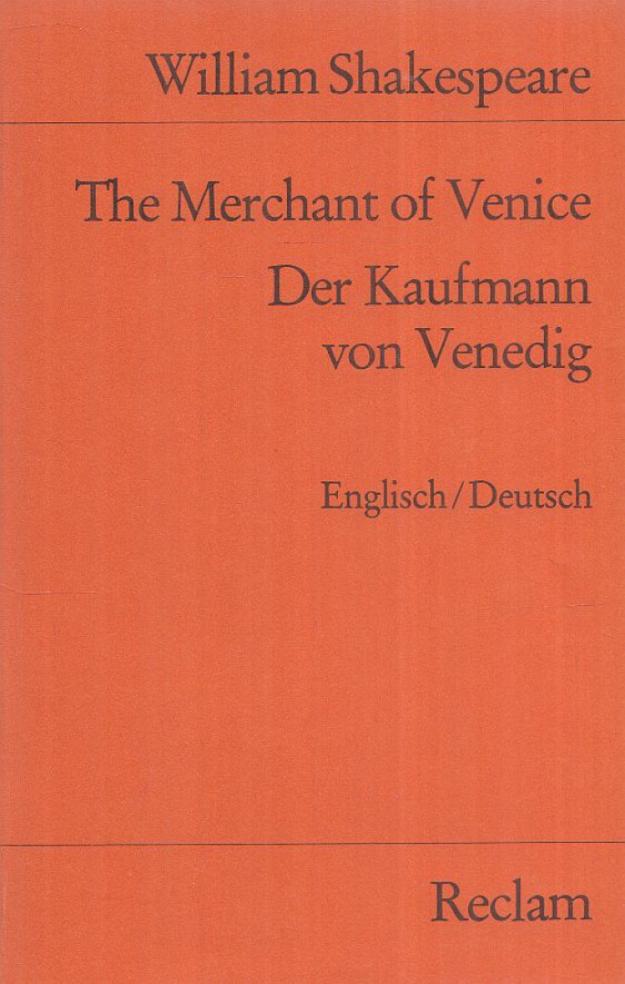 William Shakespeare - The Merchant of Venice / Der Kaufmann von Venedig [antikvár]