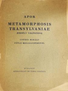 Altorjai Apor Péter - Metamorphosis transylvaniae (rossz állapotú) [antikvár]