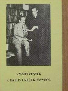 Szemelvények a Babits emlékkönyvből [antikvár]