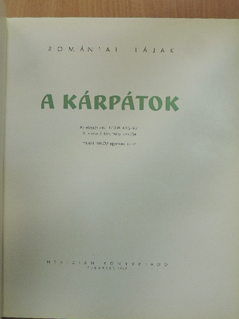 Mihai Iancu - A Kárpátok [antikvár]