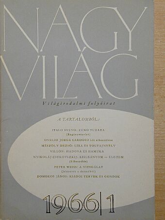 Almási Miklós - Nagyvilág 1966. január [antikvár]