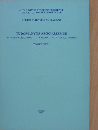 Fábián György - Tudományos szocializmus Tomus XVII. [antikvár]