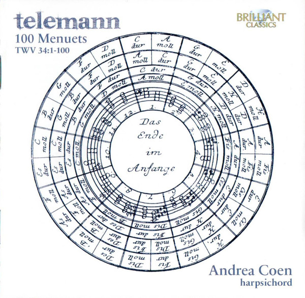 TELEMANN - 100 MENUETS TWV 34:1-100 2CD ANDREA COEN
