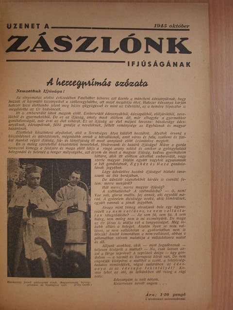 Kapás László - Üzenet a Zászlónk ifjúságának 1945. október [antikvár]