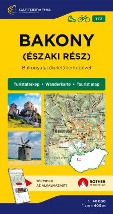 Bakony (északi rész) [TT2] turistatérkép - Bakonyalja (kelet) térképével