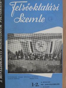 Felsőoktatási Szemle 1961. január-december [antikvár]