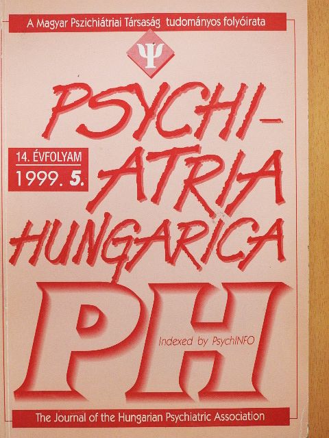 Gönczy Gabriella - Psychiatria Hungarica 1999/5. [antikvár]