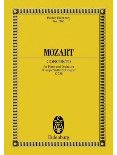MOZART, W,A, - CONCERTO FOR PIANO AND ORCHESTRA Bb MAJOR KV 238, TASCHENPARTITUR