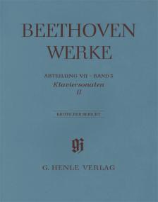 BEETHOVEN WERKE ABTEILUNG VII BAND 3: KLAVIERSONATEN II, KRITISCHER BERICHT (BUCHSTEIN / SCHMIDT)